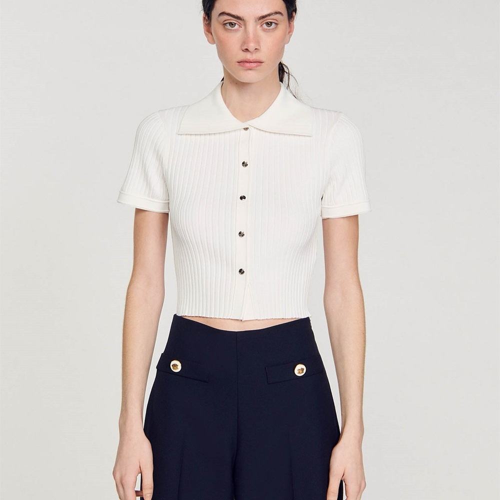Sandro Fynn Knit Top
